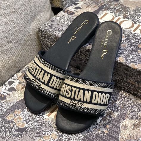 dior dway slides black